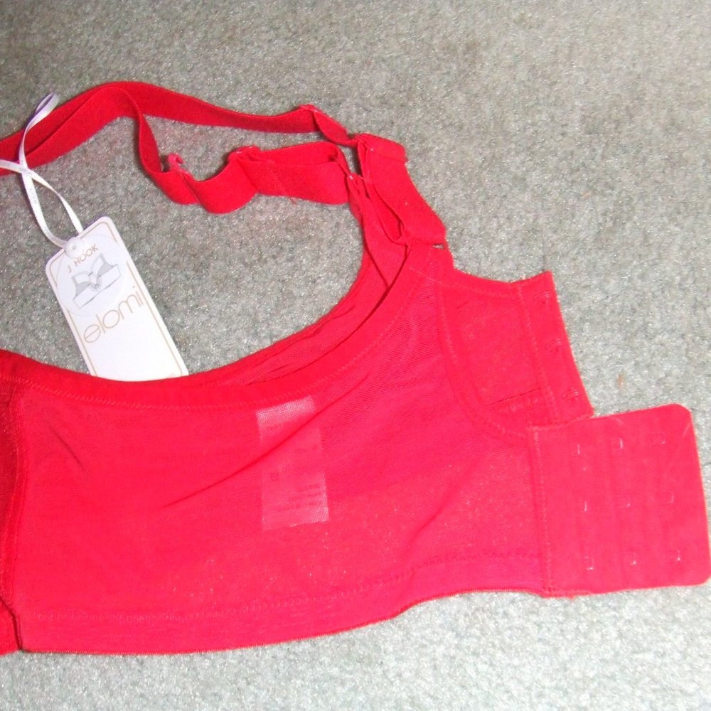 Elomi MATILDA Red Mesh Bra & Goddess KAYLA Panty - Picture 10 of 11